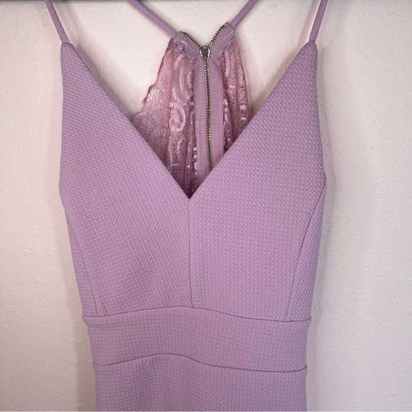 NWOT 🥀 Women's PINK Iris Mini Backless Lace Dress - Picture 2 of 10